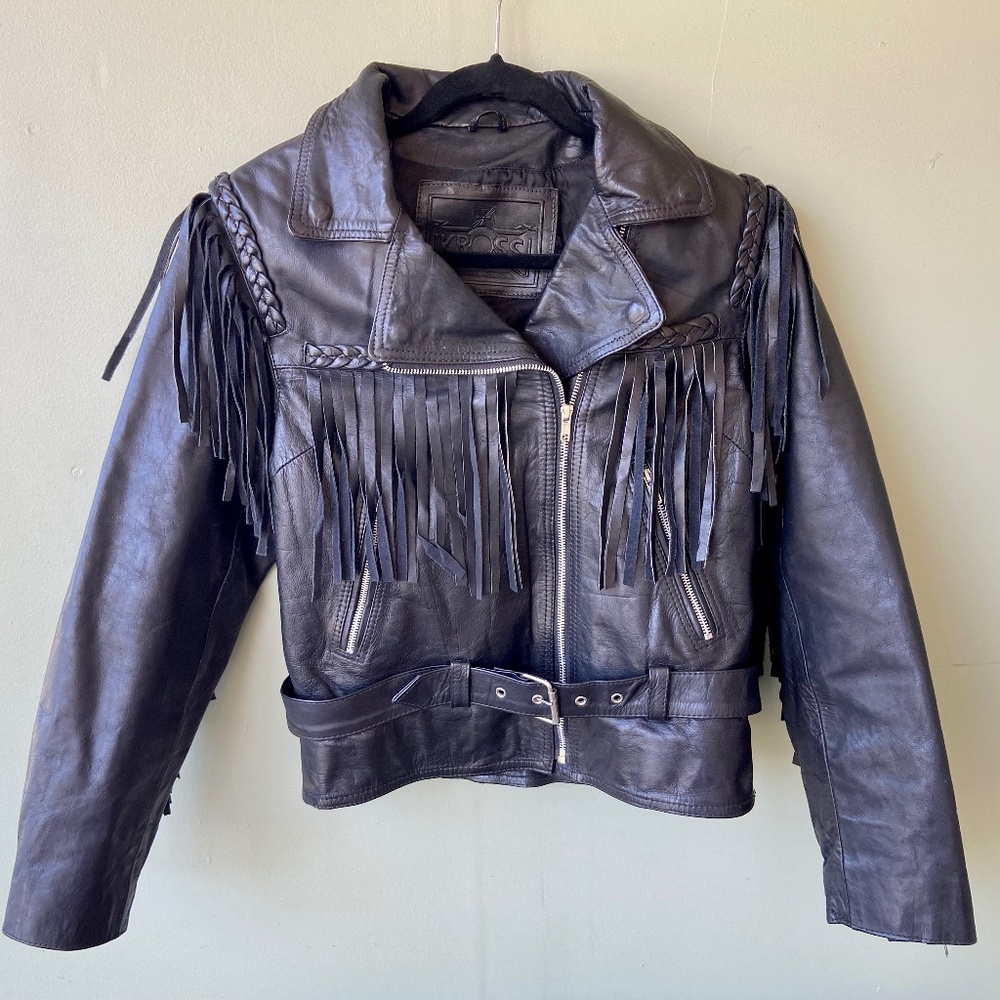 Fringe Women's Leather Jacket